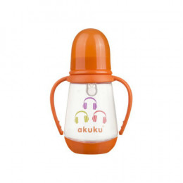 Бутылочка с ручками 125 мл. Akuku A0008 orange