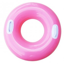 Надувний круг з ручками Intex 59258 (pink)