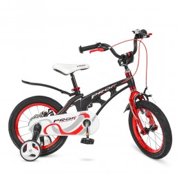 Велосипед дитячий 2-х кол. 14д. PROF1 LMG14201 Infinity (black/red)