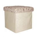 Тумба-пуф розкладний 35*35*35см WHW78743-10 (beige)