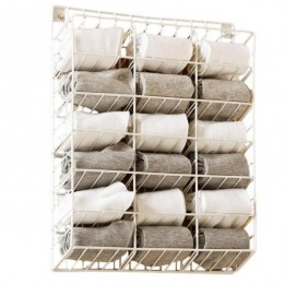 Полиця-органайзер для зберігання білизни 30*5*35см TD01350 (white)
