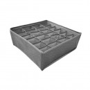 Коробка-органайзер для зберігання білизни 24від 32х32х12см 51168 (grey)