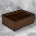 Коробка-органайзер для білизни 18відд. 32х24х12см TD00562 (коричневий)