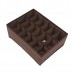 Коробка-органайзер для білизни 18відд. 32х24х12см TD00562 (коричневий)