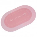 Килимок суперпоглинаючий у ванну 50*80см овал. R30940 (світло-рожевий)