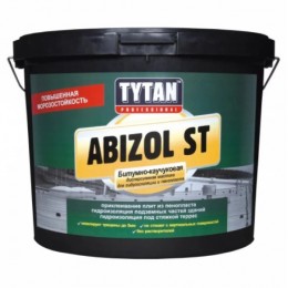 Tytan Abizol ST Бітумно-каучук. дісперсійна мастика для пенополістіролу та гідроізоляції 18кг коричн