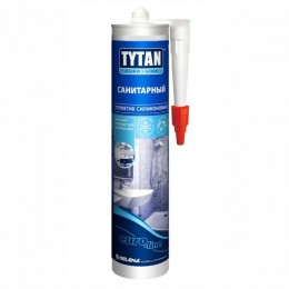 Tytan EURO-LINE Санітарний силікон 280 мл білий