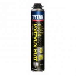 Tytan Professional Клей для кладки газобетона 870мл. PU-GUN сірий