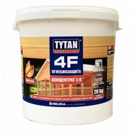 Tytan 4F огнезащита для древесины 20кг красный/бесцветн.