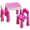 Комплект Tega MAMUT стол+2 стула MT-001 899 light pink/dark pink Комплект Tega MAMUT стол+2 стула MT-001 899 light pink/dark pink