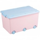 Ящик для іграшок Tega Rabbits KR-010 (pink-blue)